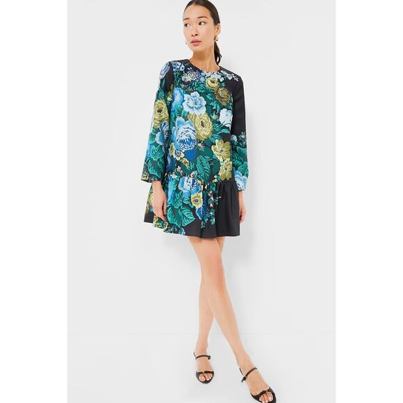 TUCKERNUCK Black Verdant Floral Pierce Dress Size XXS NWT - Picture 4 of 6